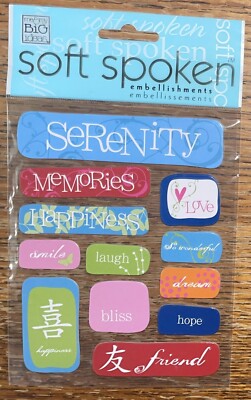 Soft Spoken MEMORIES Serenity Happiness Love Bliss Hope Love Laugh Hope Friends