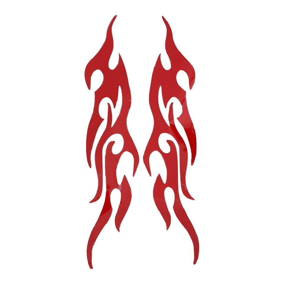 Enhanced Look Flame Vinyl Decal Sticker for Car Motorcycle Gas Tank