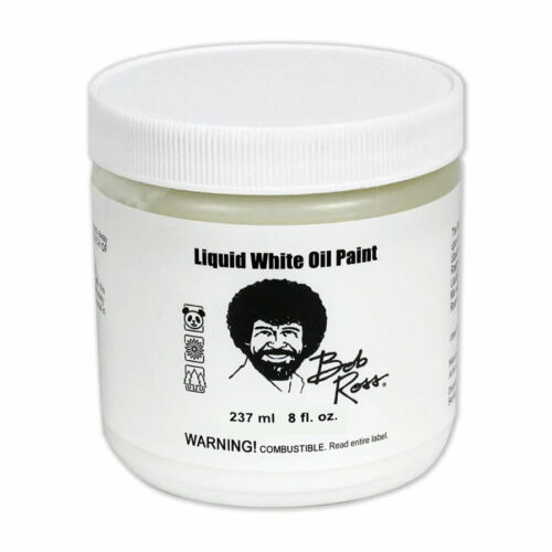 Bob Ross Líquido Blanco, Transparente O Negro Pintura de Aceite Base Coat medium - Imagen 2 de 5