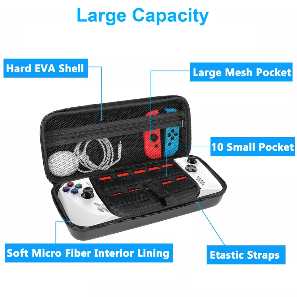 Carrying Storage Case for ASUS ROG Ally Portable Handheld Shockproof Travel Bag - Image 2 of 4
