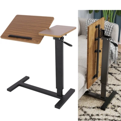 Holz Beistelltisch Höhen-/Winkel Verstellbar Pflegetisch klappbar Betttisch 97cm - Bild 1 von 4