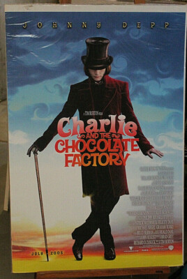 ORIGINAL MOVIE POSTERCHARLIE & THE CHOCOLATE FACTORY advance DS 1sh 2005