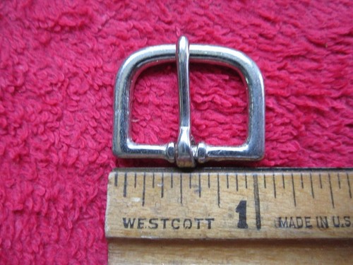 12 VINTAGE NOS ANCHOR BRAND 3/4" NICKEL HORSE BRIDLE BUCKLES HARDWARE, USA MADE - Picture 4 of 6