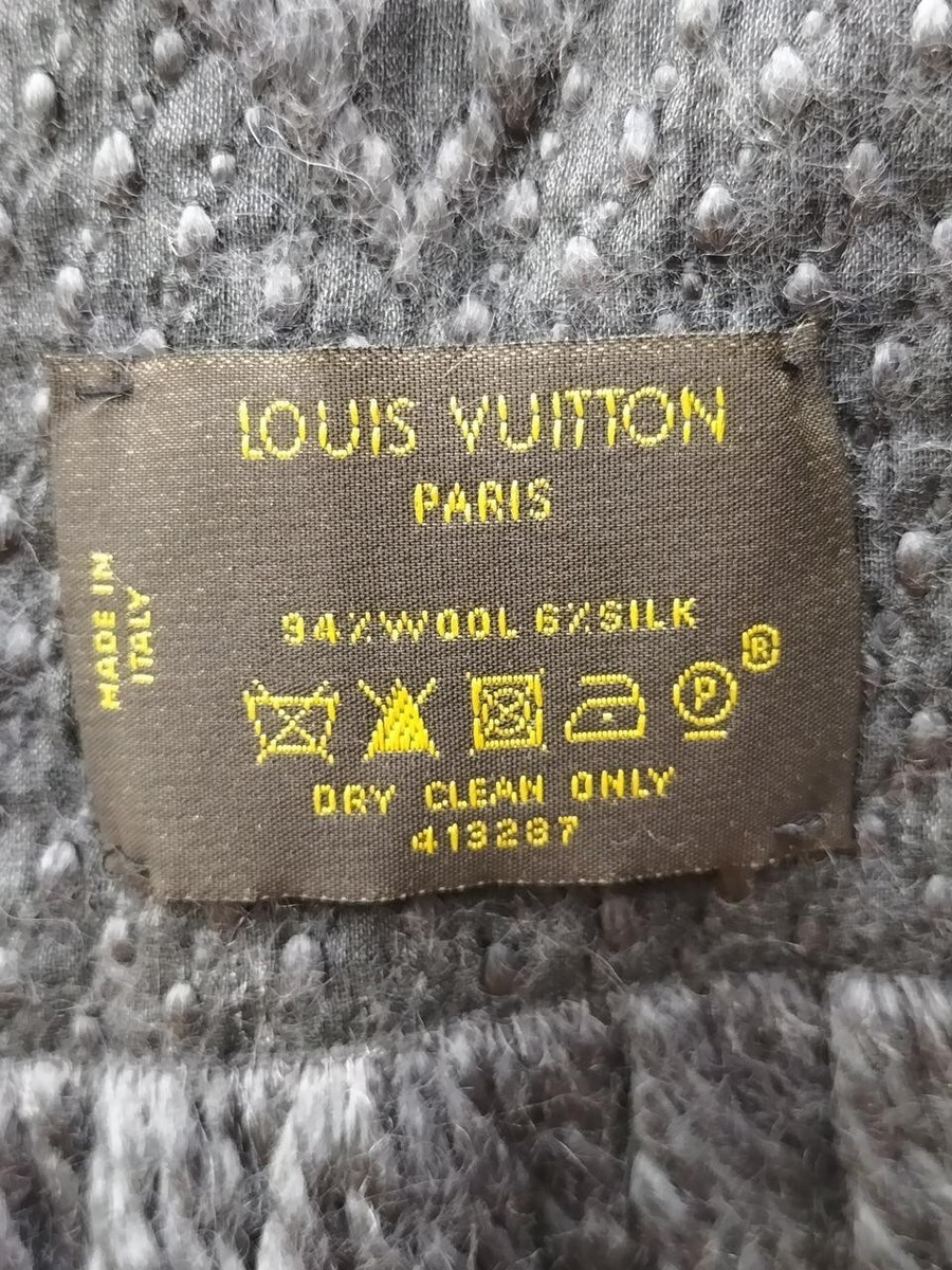 LOUIS VUITTON Model number: 413287 Scarf Gray Popular model