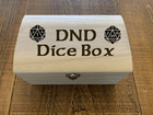 Personalised Wooden Keepsake Box,Engraved D&D DND Dungeons and Dragons Dice Box