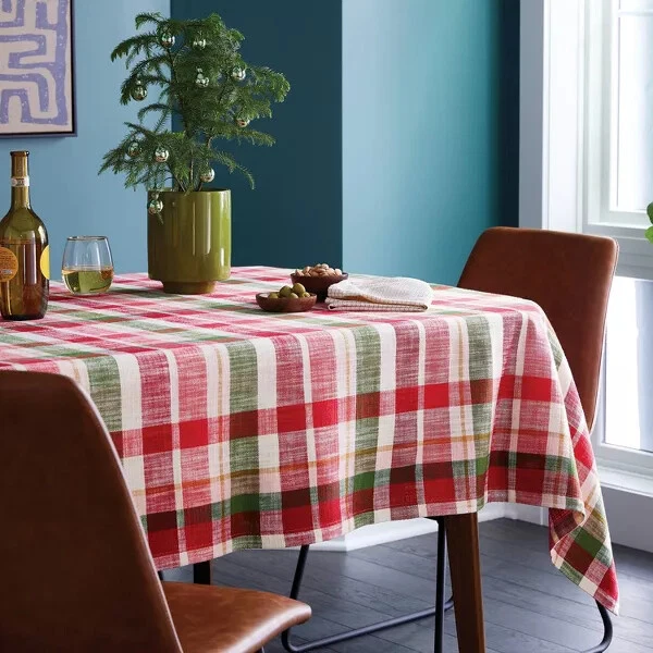 Plaid Tablecloth - Threshold Rectangular 60 X 84 inch - Image 2 of 3