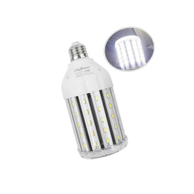 25w Super Bright Led Corn Light Bulb For Garage E26 High Output 2500lm 6500k 25w Super Bright Led Corn Light Bulb, Super Bright Led Light Bulbs For Garage