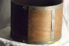 Antique Banded Bentwood Dry Measure 7" Diameter