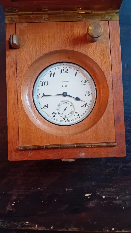 Auricoste, Rare montre de Bord, Torpilleur, IGN. Fonctionne. Marine - Photo 2/4