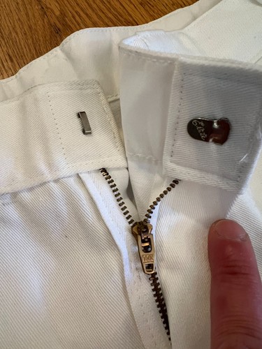 Pantaloncini vintage Dickies Scotchgard bianchi pittore uomo taglia 36 nuovi con etichette con difetti Y2K - Foto 7 di 22