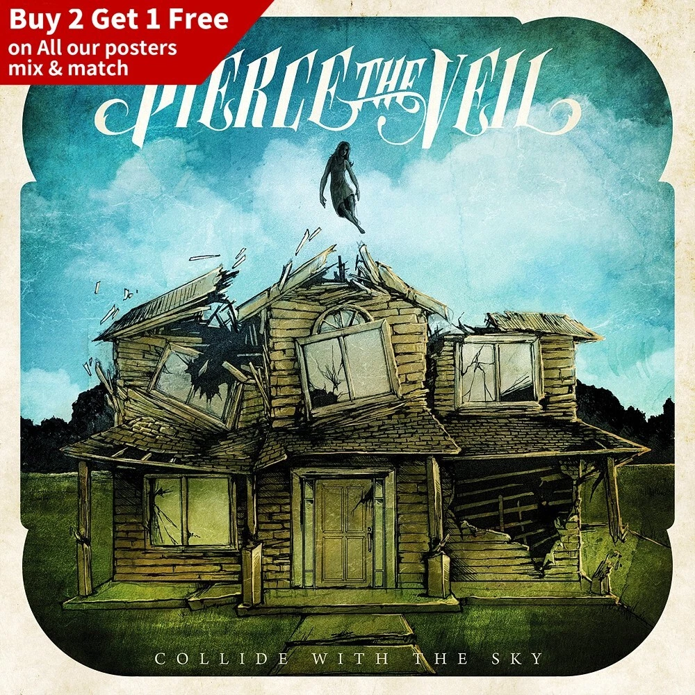 Peirce the Veil- Collide with the sky album Poster 24x24" Canvas Muisc Poster