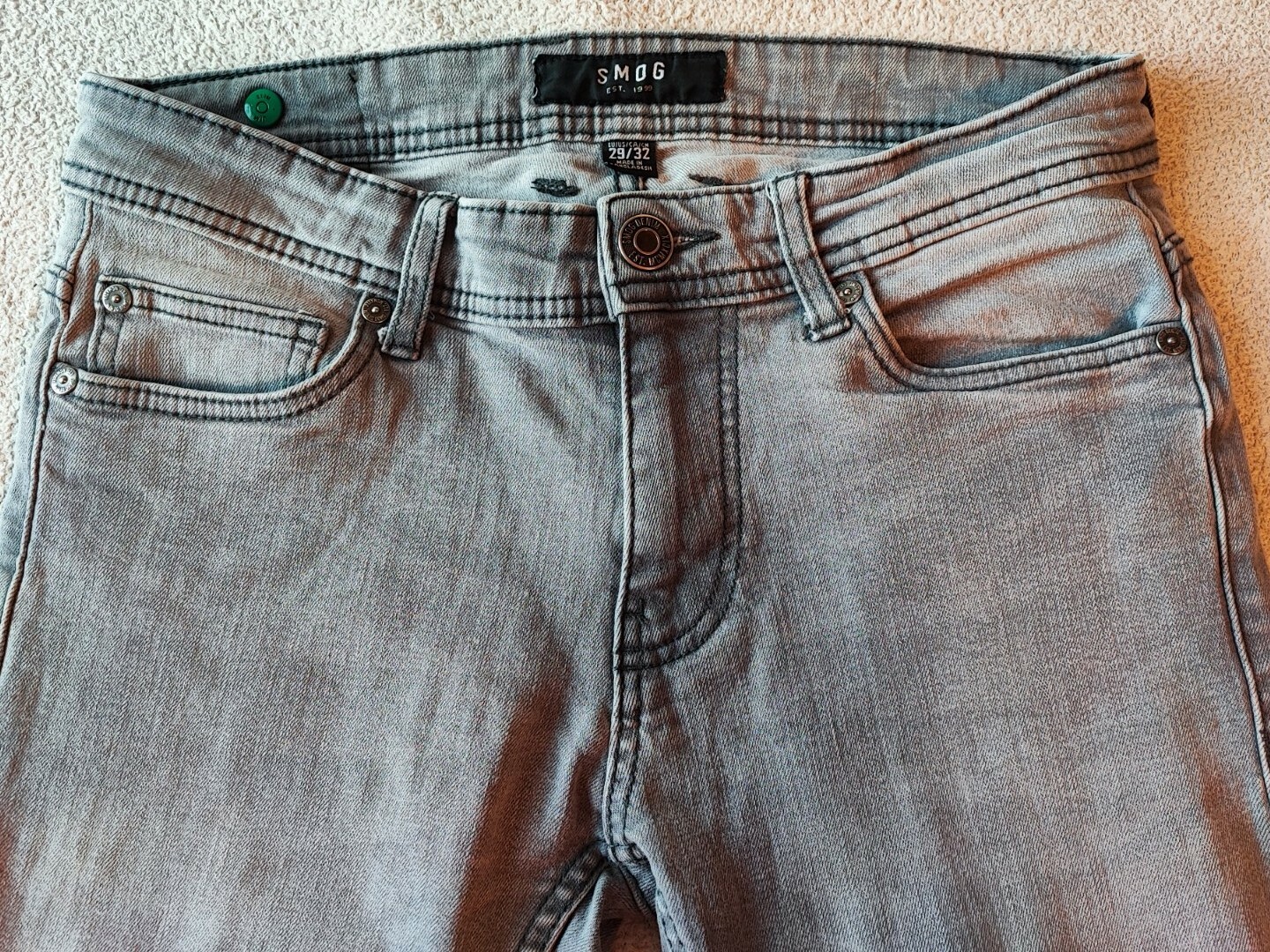 Купить Smog Jeans W29 L32 grau Slim Fit 