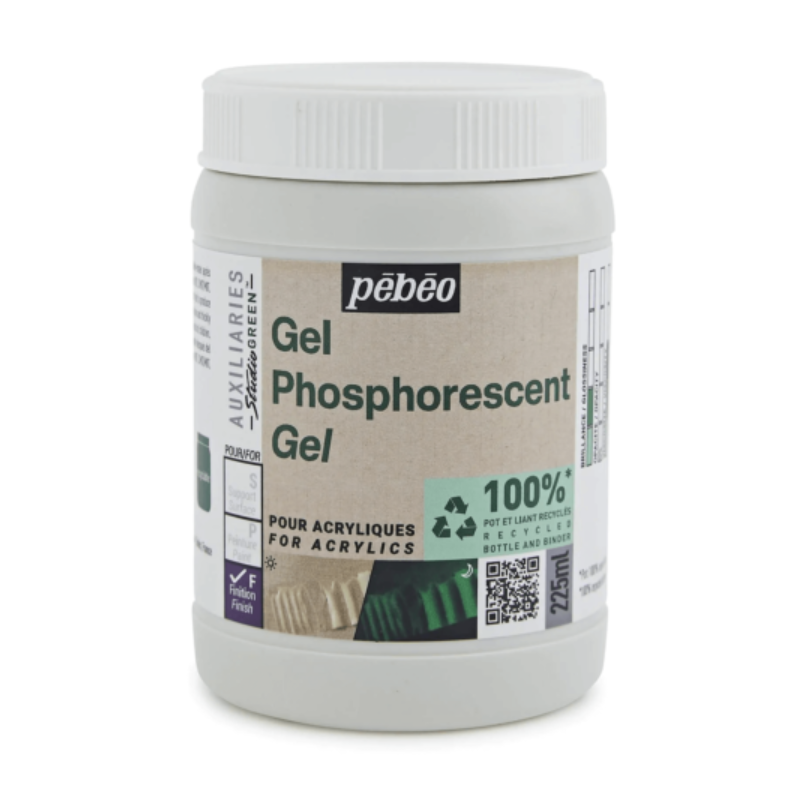 Pébéo Studio Green Phosphorescent Gel (225ml)
