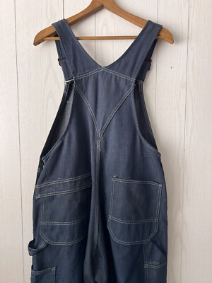 Vintage Sears Tradewear Overalls Union Made Dark Denim Cropped