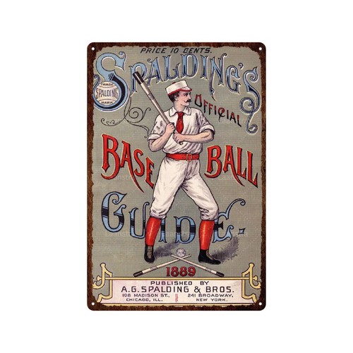 Retro Decor Baseball Tin Sign Vintage Retro Decorative Metal Sign Plaque Garage - Picture 32 of 47