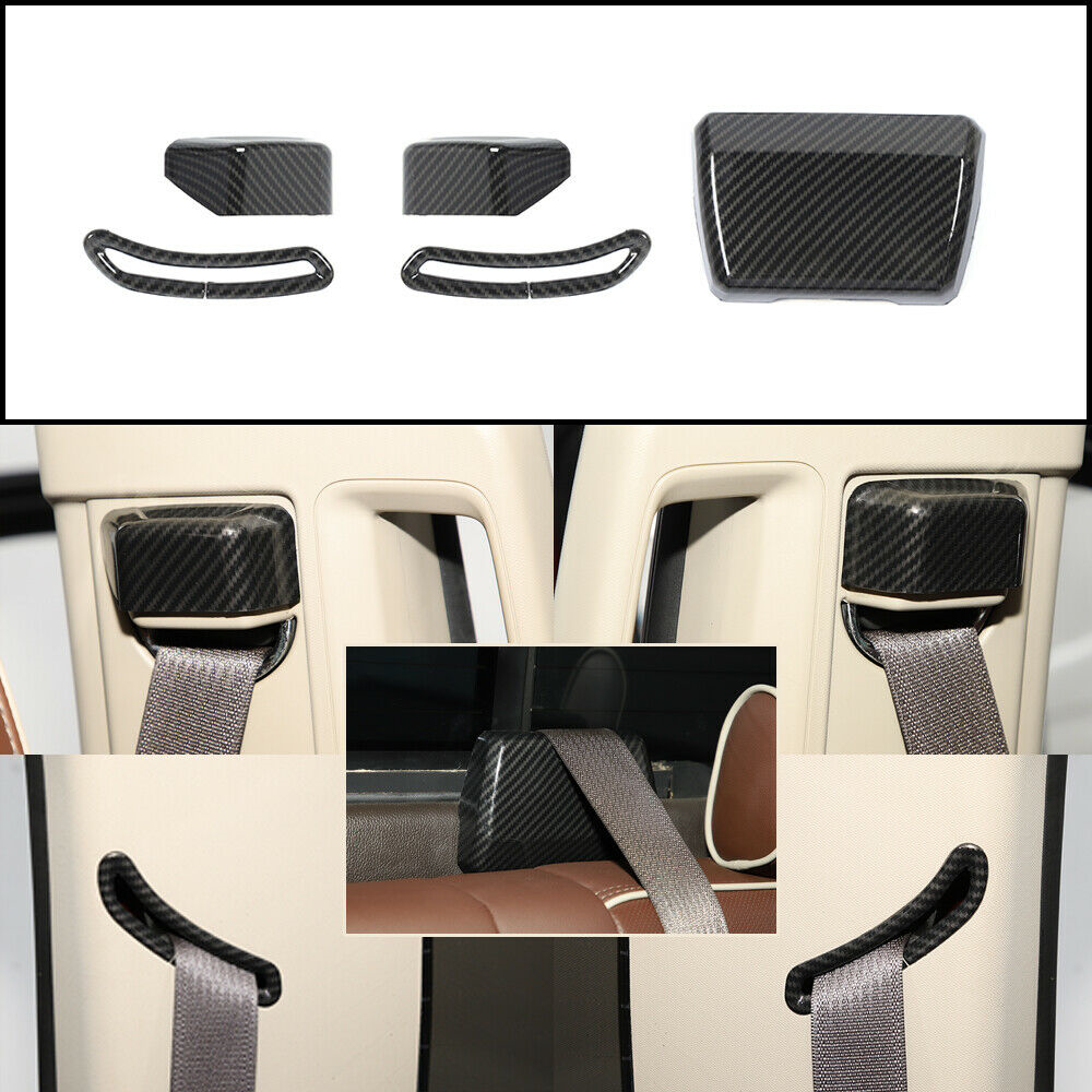 Car Seat Belt Buckle Cover Trim Bezels For Chevy Silverado GMC Sierra