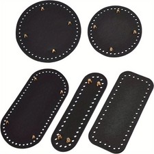 1set PU Leather Flat Round  Rectangle  Oval  bag Bottom for Knitting bag