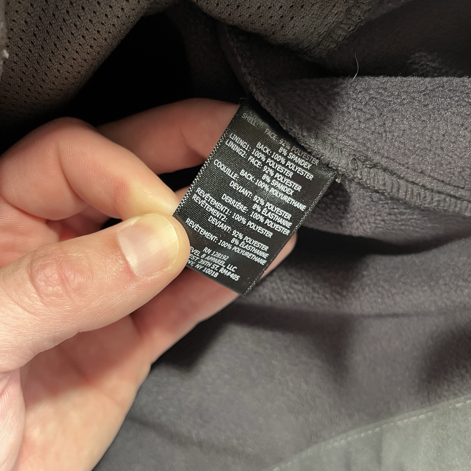 T TECH TUMI SOFTSHELL JACKET FULL ZIP GRAY MENS M… - image 7