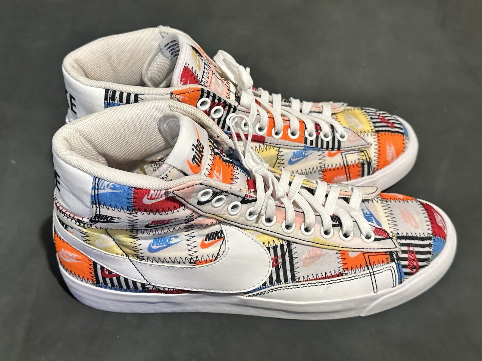 Nike Blazer Mid 'Patchwork' White Multicolor Logo… - image 3