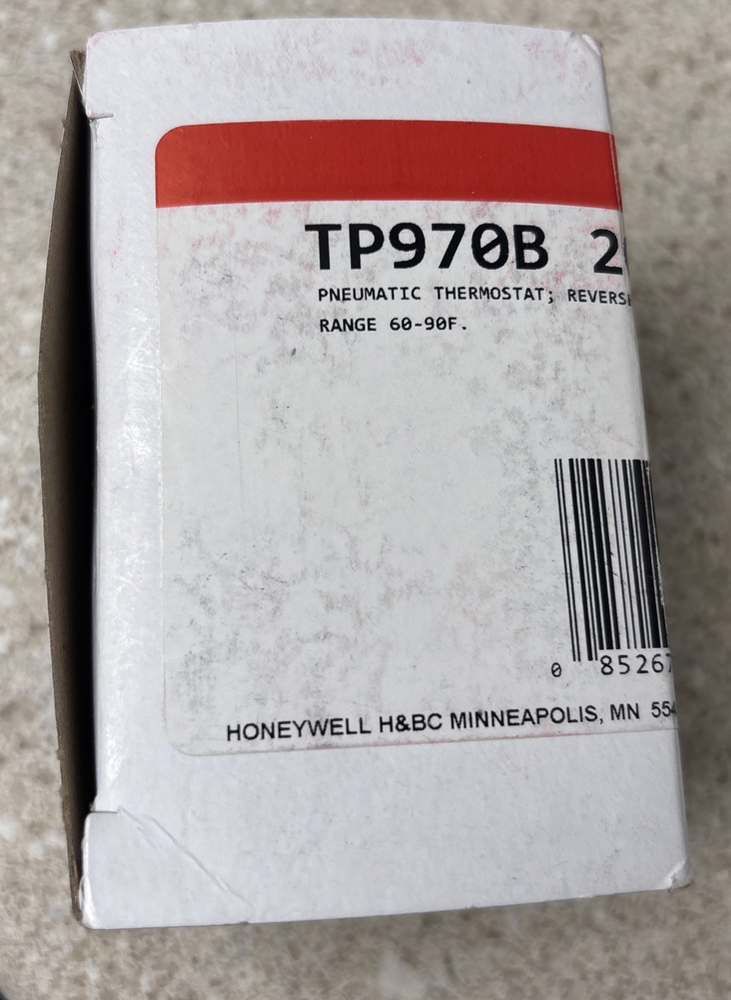 Honeywell TP970B 2002 4 Pneumatic Thermostat Reverse Acting 60-90°F New