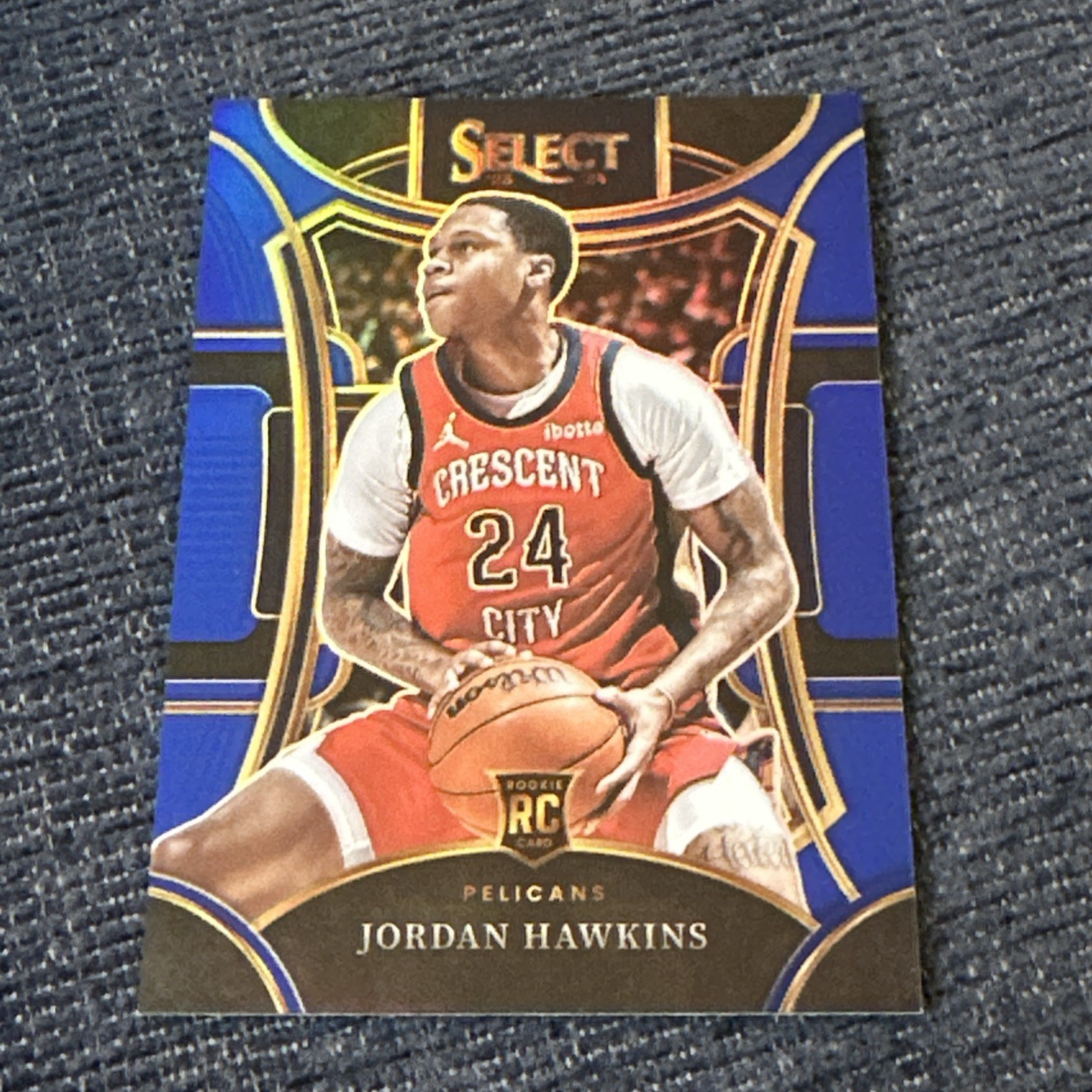Jordan Hawkins 2023-24 Select #334 Retail Blue Silver Prizm RC Orleans Pelicans