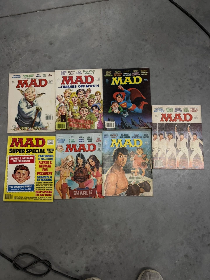 VINTAGE Mad Magazine Lot of 20  Magazines 1977 - 1987 Titles in Photos - Image 3 of 3