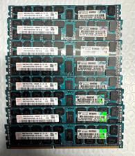 Lot of 8 HP 8GB 2Rx4 PC3L-10600R DDR3-1333 DDR3 ECC Server Memory Ram