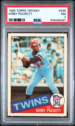 Kirby Puckett #536 1985 Topps Tiffany card