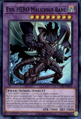 Yugioh Evil HERO Infernal Prodigy LDS3-EN033 Blau Ultra Rare (6217)