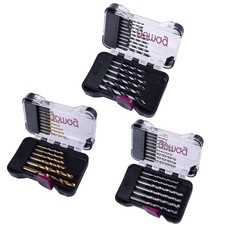 Gomag 3x15-tlg. Bohrer Set Stein Holz Metall für Akku- & Schlagbohrschrauber