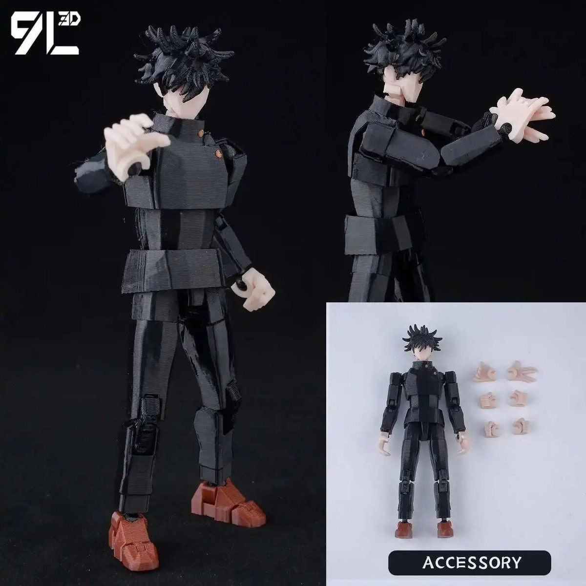 9L 3D Anime Figure Jujutsu Kaisen Sukuna T13 Movable Dummy Lucky13