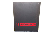 Kenworth Trucks 24 X 30 Black Red Poly Rubber Semi Truck Mud Flaps-pair Kenworth Trucks 24 X 30 Black Red Poly Rubber Semi Truck Mud Flaps-pair