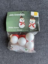 Leewards Boutique Ornament Kit JOLLY SNOWMAN Sequin Beaded NOS