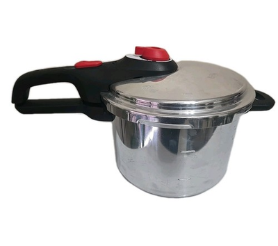 #ad T Fal Secure 6 Qt Aluminum Stovetop Pressure Cooker Pot Silver Pre Owned Tested $29.99