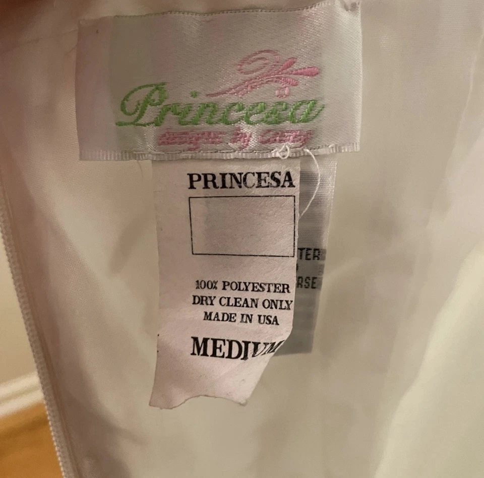 Vestido de novia vintage Y2K halter top talla mediana - buen estado Foto 4 de 4