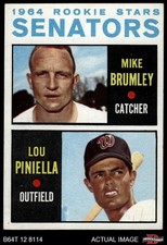 1964 Topps #167 Lou Piniella / Mike Brumley Senators RCs RC 5.5 - EX+
