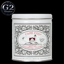 Cape Cod Polish Polishing Cloths Economy Tin for Steel, Gold, Watches & Jewelry