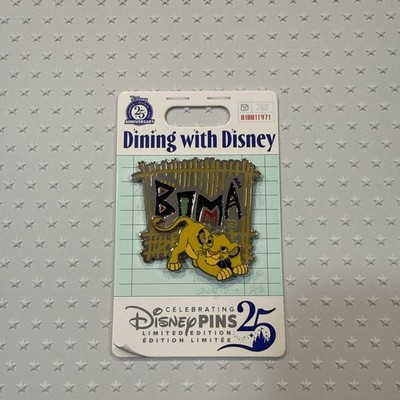 Disney Parks WDW Dining with 10/12 Boma Animal Kingdom Lodge Simba LE 2500 Pin