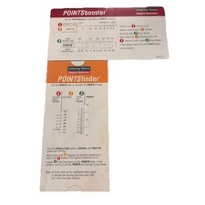 Weight Watchers Winning Points Pointsfinder and Pointsbooster Used Vintage 2000
