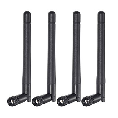 Bingfu Dual Band WiFi 2.4GHz 5GHz 5.8GHz 3dBi MIMO RP-SMA Male Antenna 4-Pack