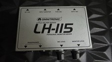 Omnitronic LH-115 Personal Monitor Mixer – Headphone Amp – XLR Mic Thru – No PSU