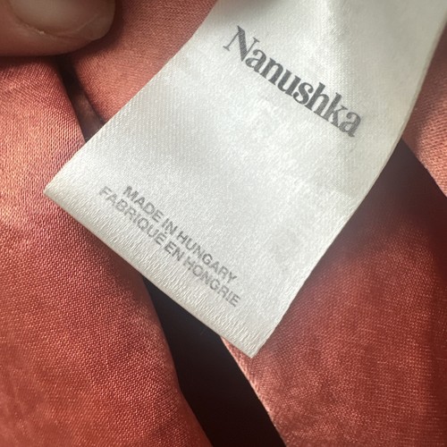 Nanushka Silky Peach Twist Front Top Size S $320 Retail Price - 75% OFF!!! - Picture 10 of 12