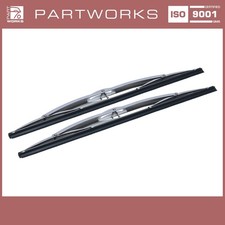 2x Scheibenwischerblatt für PORSCHE 911 F 912 bis -'67 VORNE EDELSTAHL