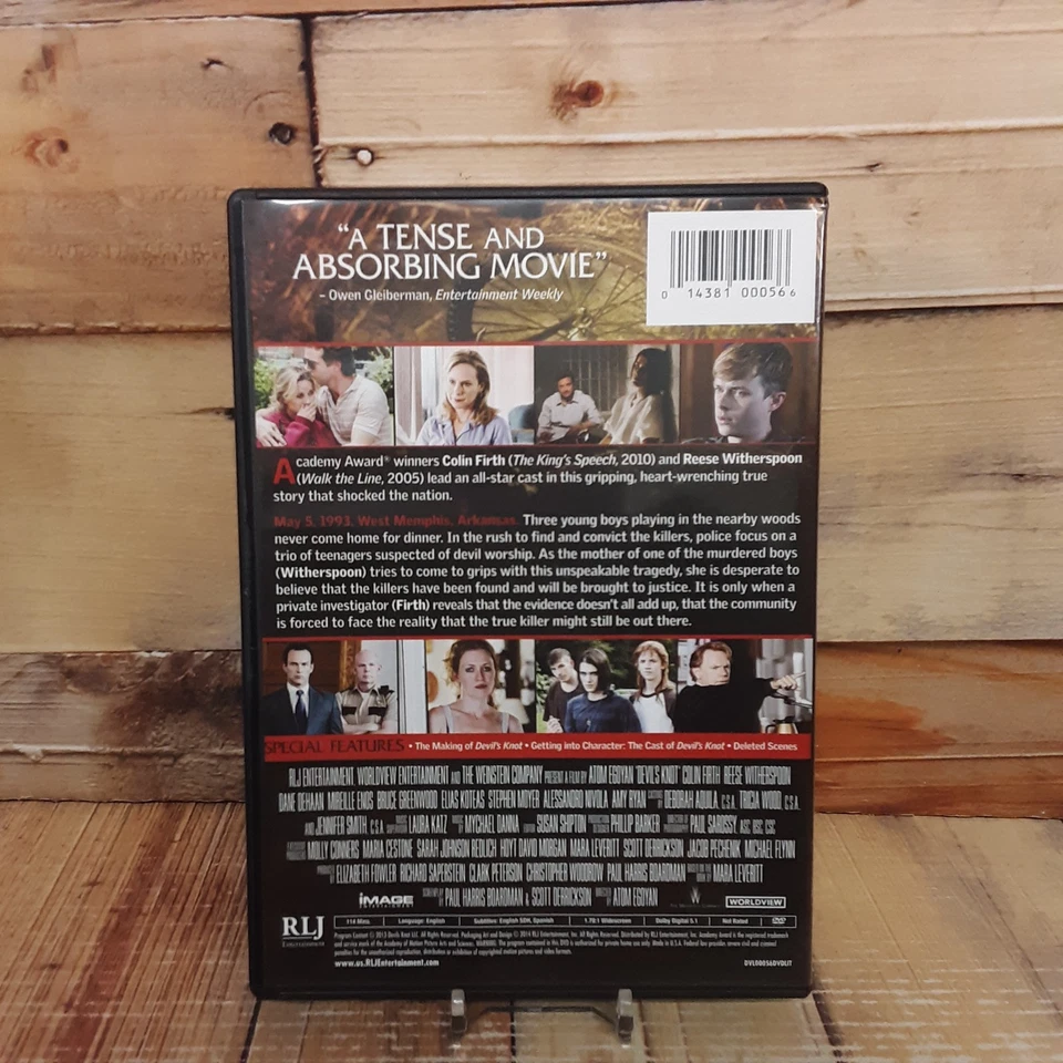 Devil's Knot DVD Used Colin Firth Reese Witherspoon Crime True Story 2013 Foto 2 de 4