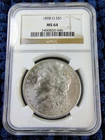 1898-O Morgan Silver Dollar - New Orleans Mint - NGC MS 64 - Nice Reverse Toning