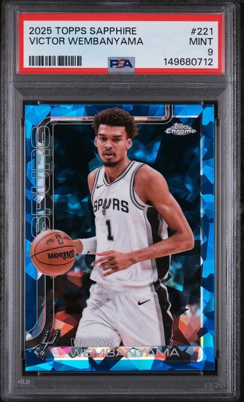 2025 Topps Sapphire Victor Wembanyama PSA 9