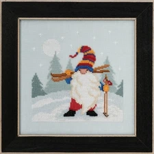 Skiing Gnome - Mill Hill - Gnome Quartet - Cross Stitch Kit - MH17-2011