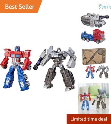 Toys Heroes and Villains Optimus Prime Megatron 2-Pack Action Figures Kids Ages