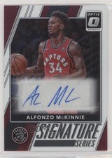 2017-18 Panini Donruss Optic Signature Series Alfonzo McKinnie #100 Auto 3t2