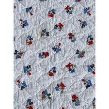 Vintage baby Mickey and Minnie, Disney quilt crib, infant blanket